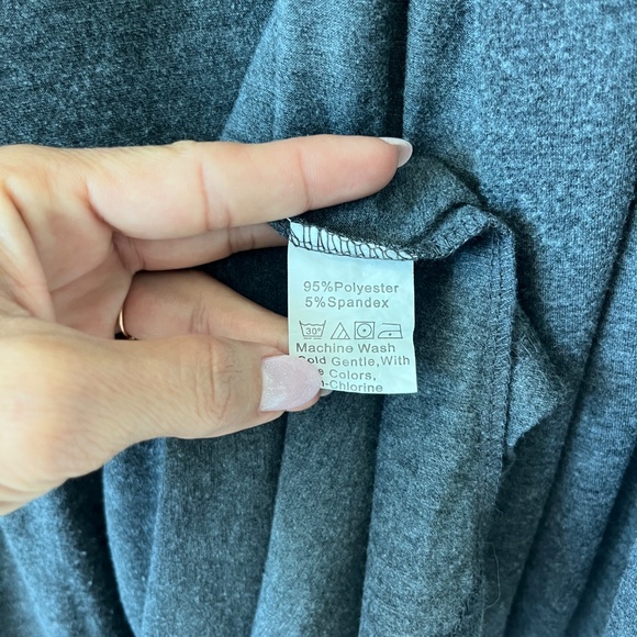 Long Hooded Drape Cardigan by Coofandy – Soft Stretch Knit in Charcoal Gray - Picture 6 of 9